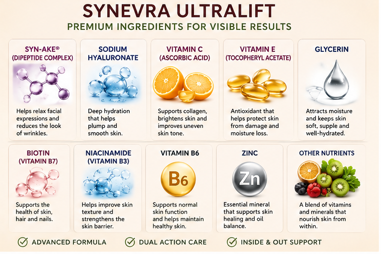 Synevra UltraLift and VitaLock Complex Benefits and Ingredients